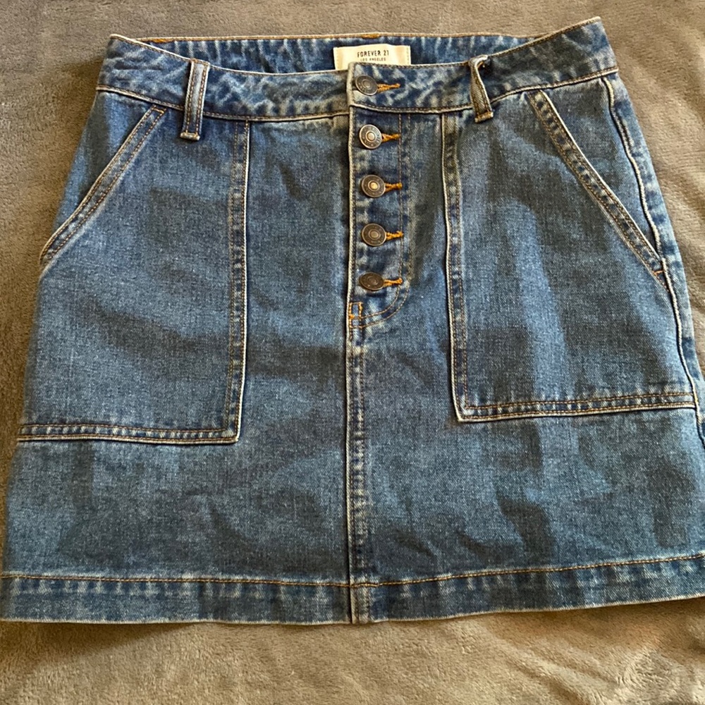 super comfortable and soft jean skirt